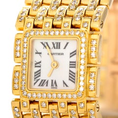 Reloj de diseño Cartier Panthere Ruban Diamante Oro 18K
