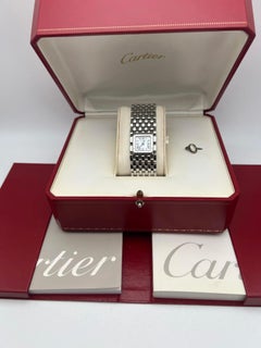 Cartier Panthère Ruban W61001T9 Pink Mother of Pearl Watch Box Papers Set