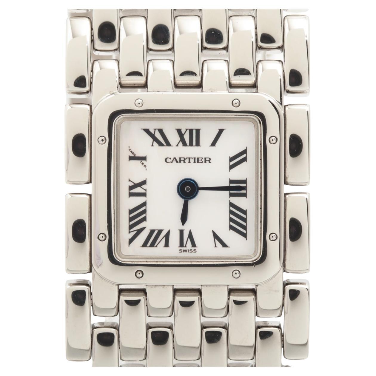 Cartier Panthère Ruban W61001T9 Pink Mother of Pearl Watch Box Papers Set