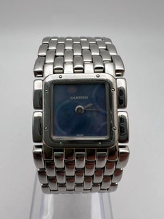 Cartier Panthère Ruban W61002T9 Blue Mother Of Pearl Dial Ladies Watch