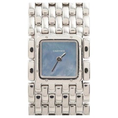 Cartier Panthère Ruban W61002T9 Blue Mother Of Pearl Dial Ladies Watch