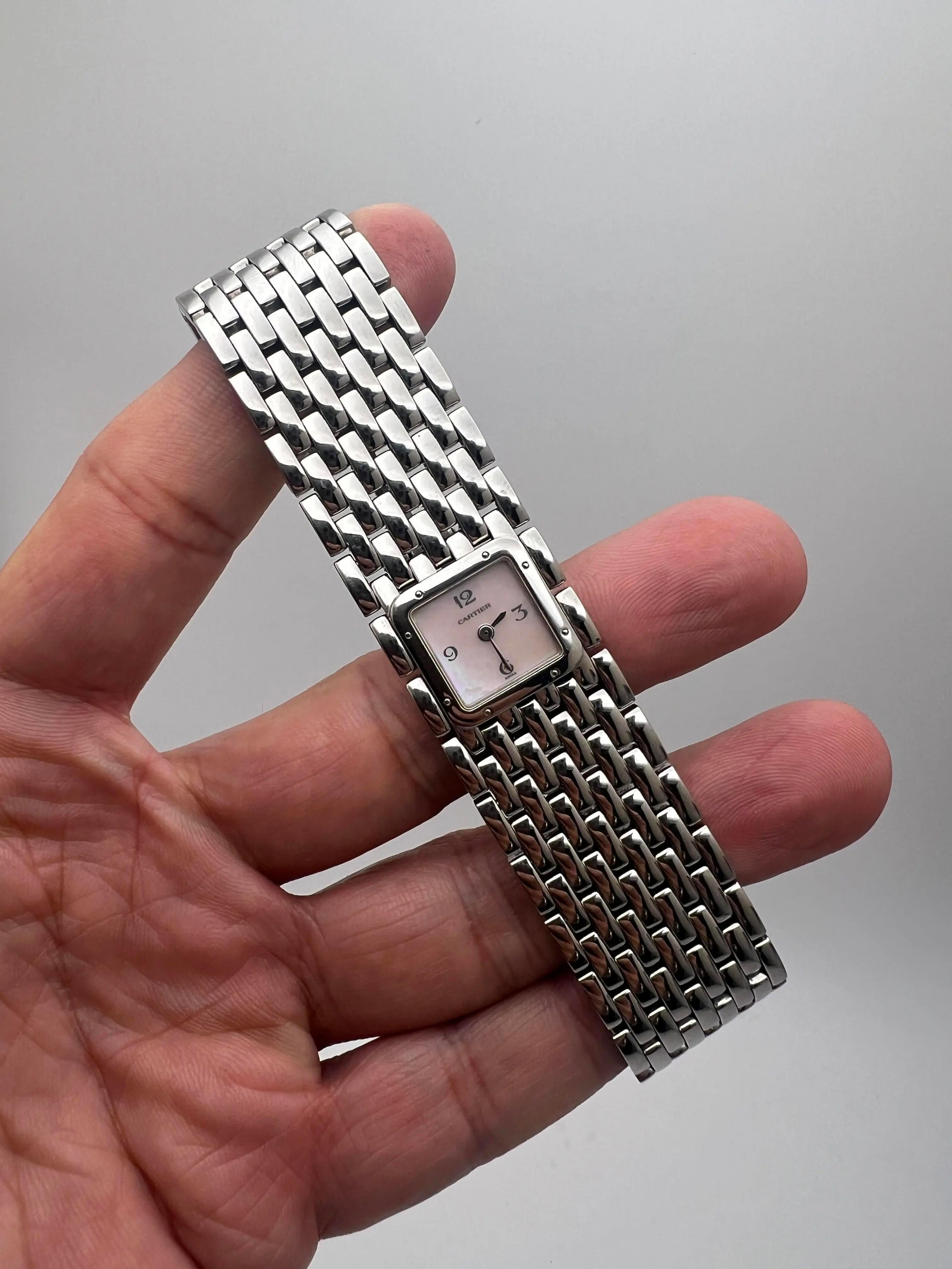 Cartier Panthère Ruban W61003T9 Pink Mother of Pearl Dial en Excelente estado para la venta en New York, NY