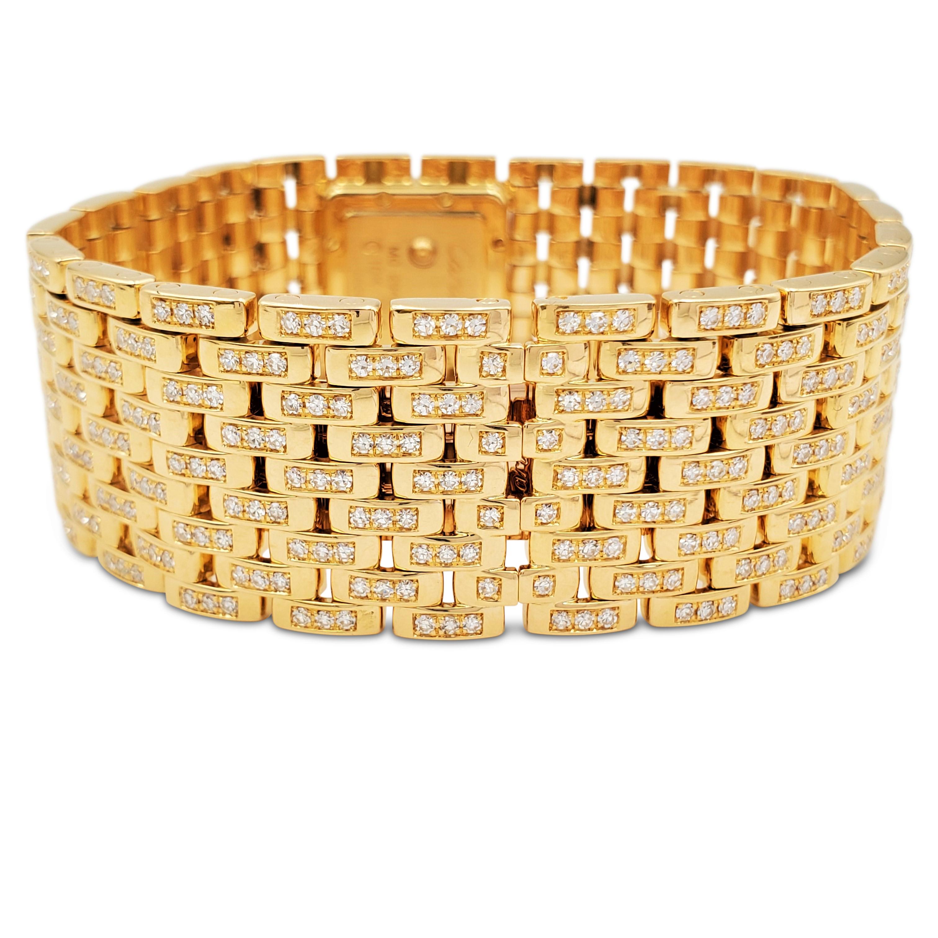 Women's Cartier Panthere Ruban Yellow Gold and Diamond Watch