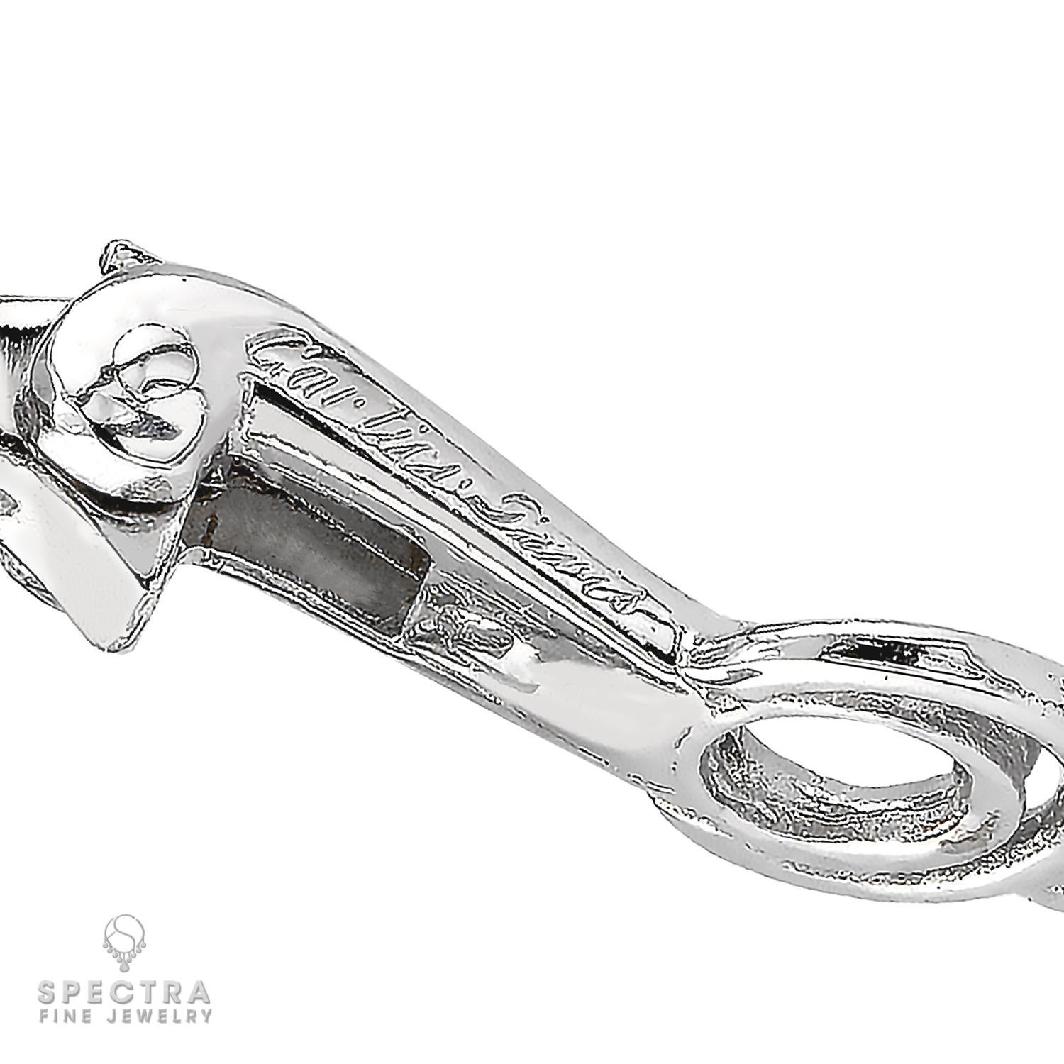 Contemporary Cartier 'Panthère' Sapphire Diamond Ear Clips, circa 1980 For Sale