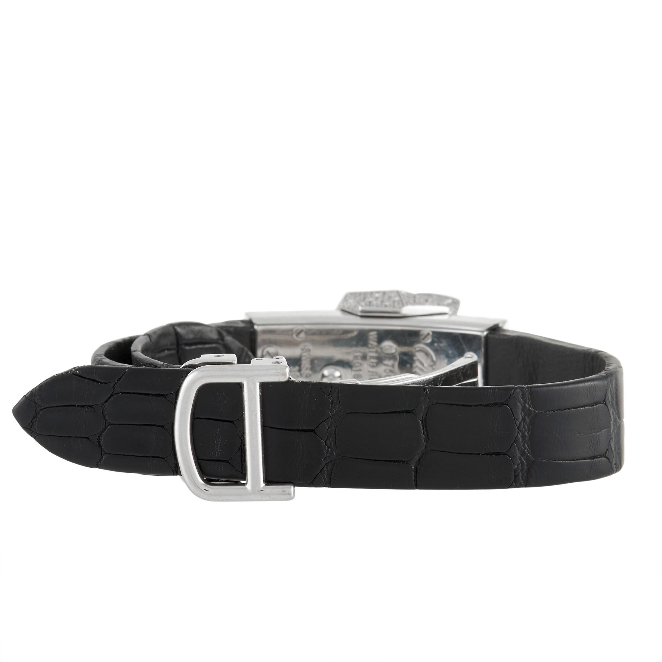 Cartier Montre-bracelet Panthère Secrete de Cartier pour femme 3058 en or blanc et diamants 1