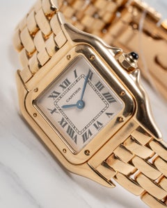 Cartier Panthere SM W25022B9 White Dial 18k YG 2000 Box and Papers