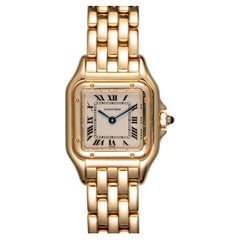 Cartier Panthere SM W25022B9 White Dial 18k YG 2000 Box and Papers