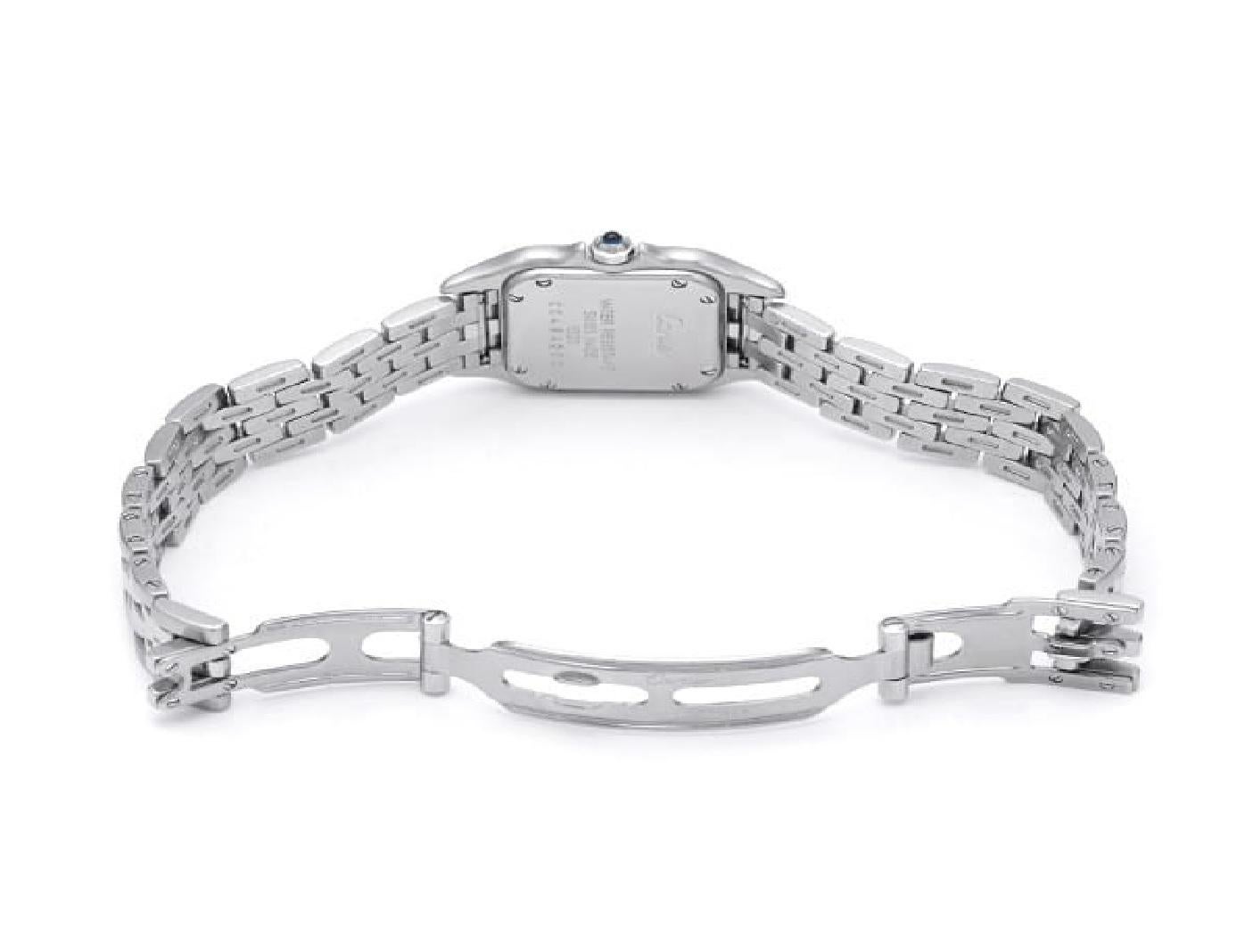 Cartier Panthere SM W25033P5 - Elegant Ladies' Stainless Steel Quartz Watch 1