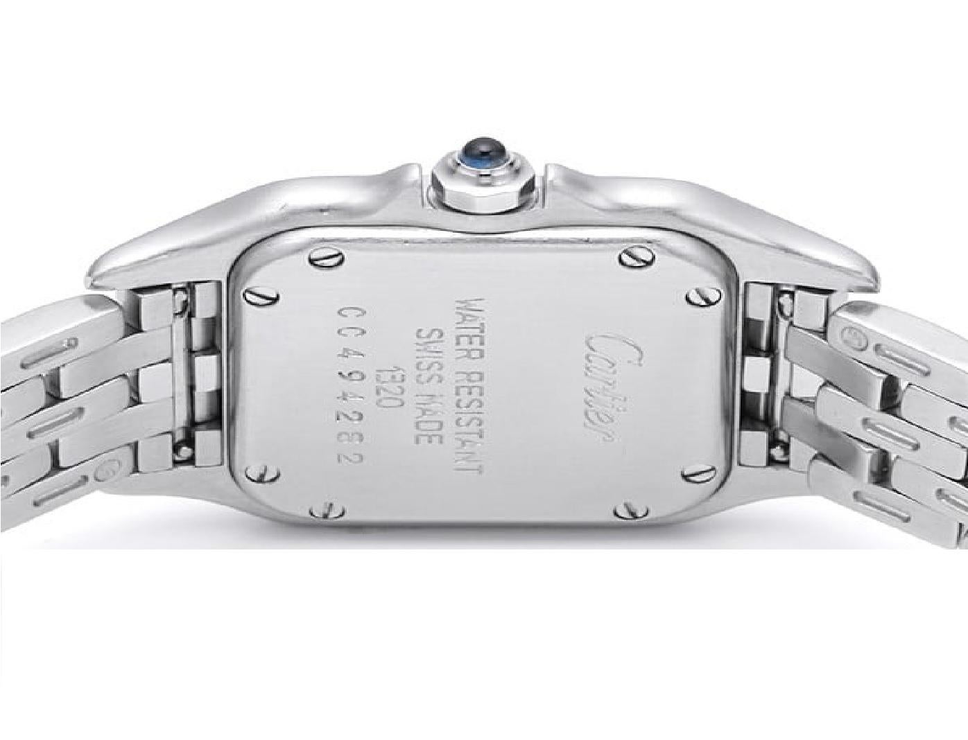 Cartier Panthere SM W25033P5 - Elegant Ladies' Stainless Steel Quartz Watch 2