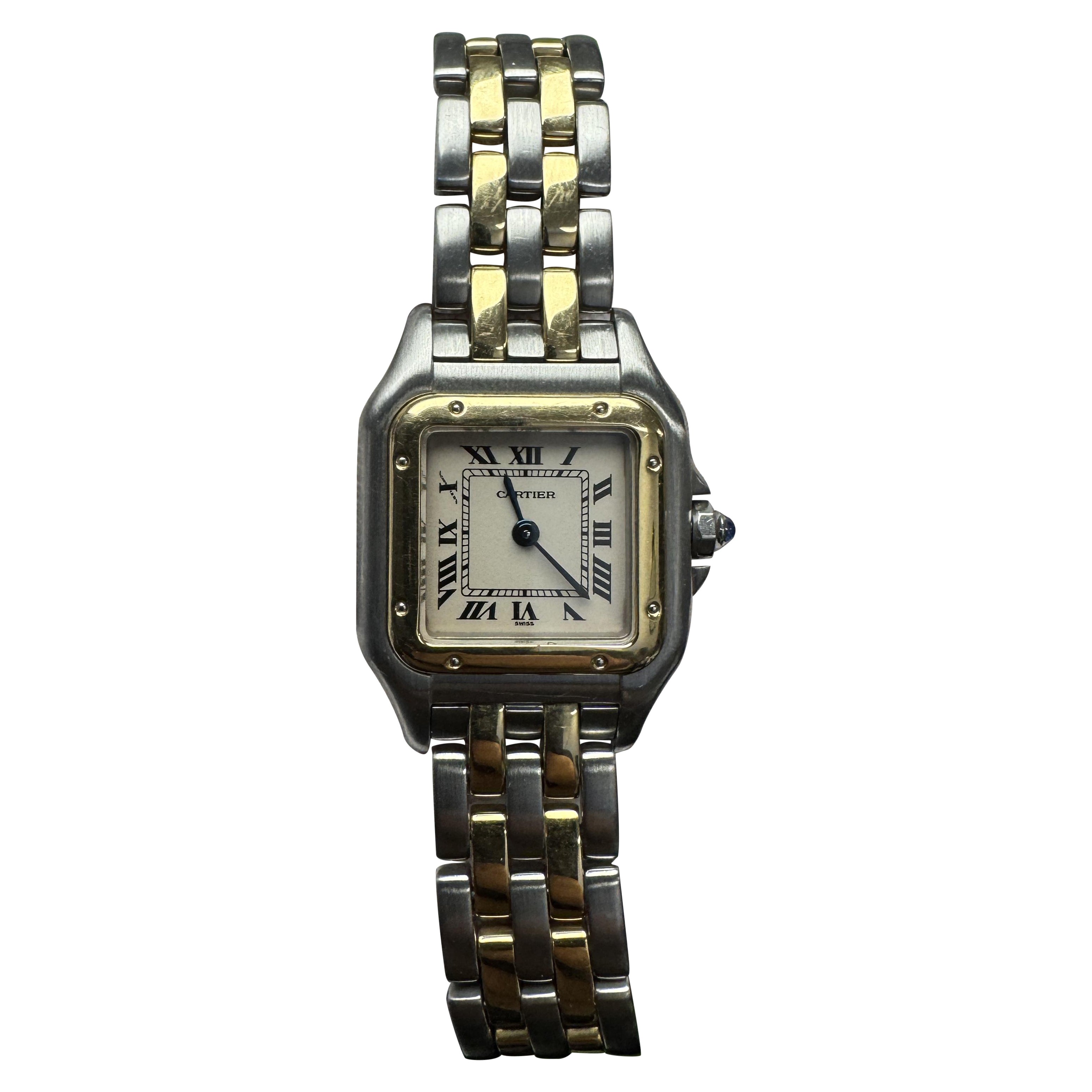 Cartier Panthère small 18K Gold
Stainless Steel Ladies Watch W/ Box
Papers