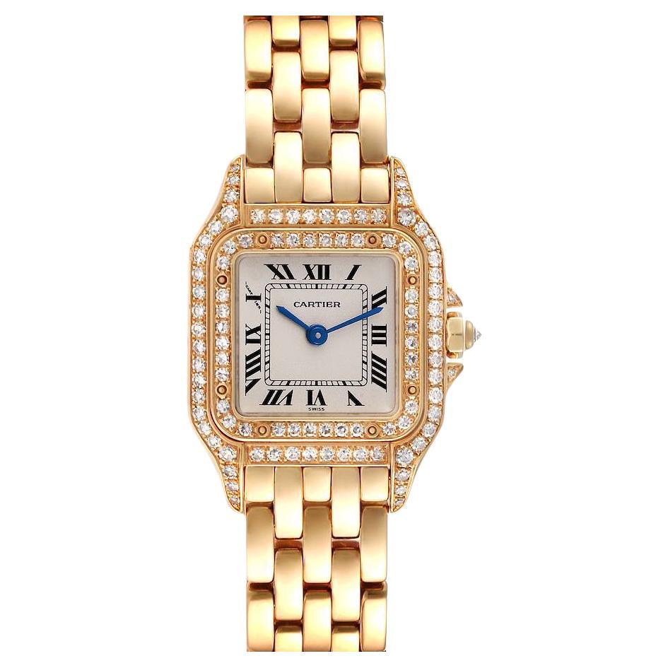 Cartier Vendome 18k Yellow Gold Silver Dial Mechanical Ladies Watch For ...