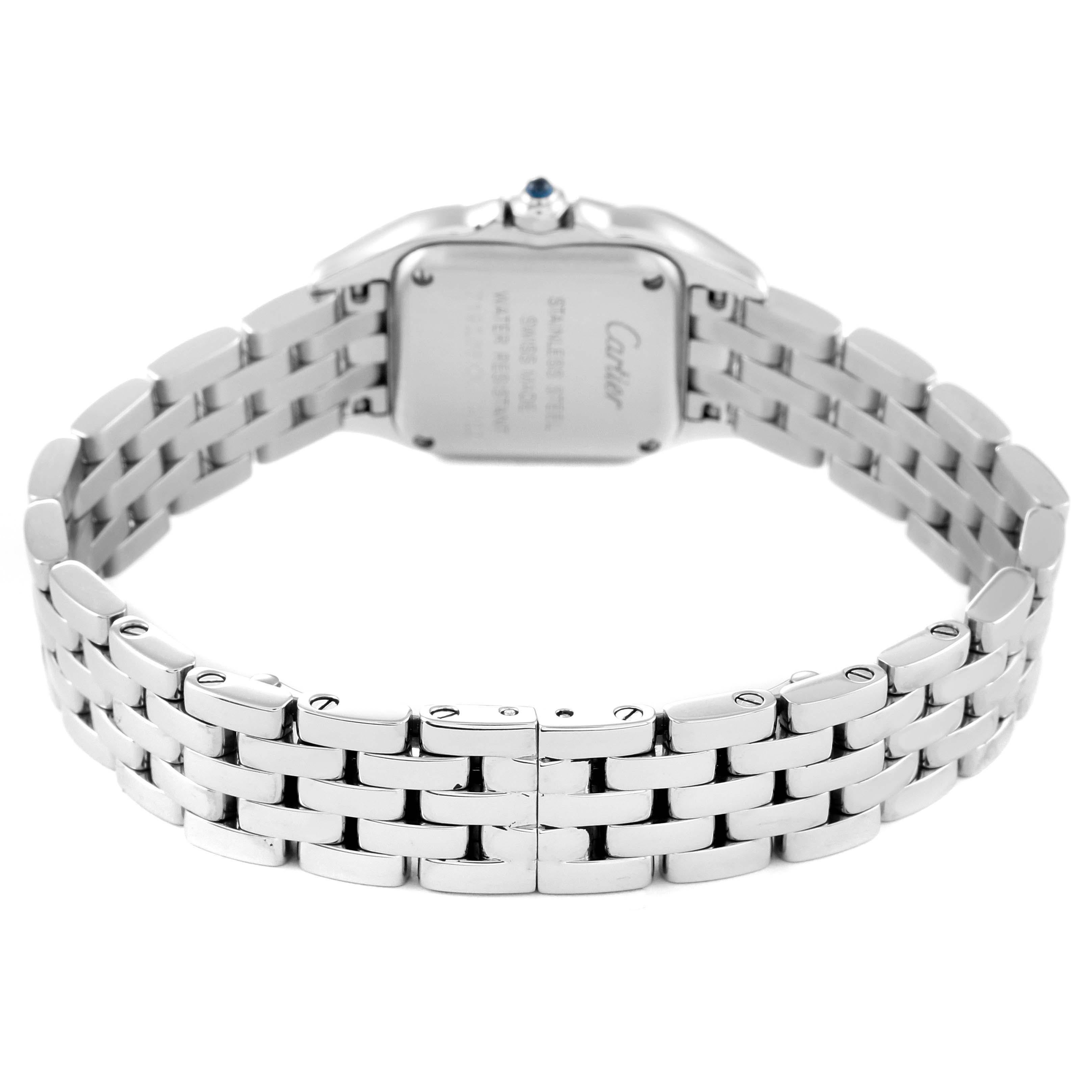 Women's Cartier Panthere Small 22mm Steel Ladies Watch WSPN0006 Box Card