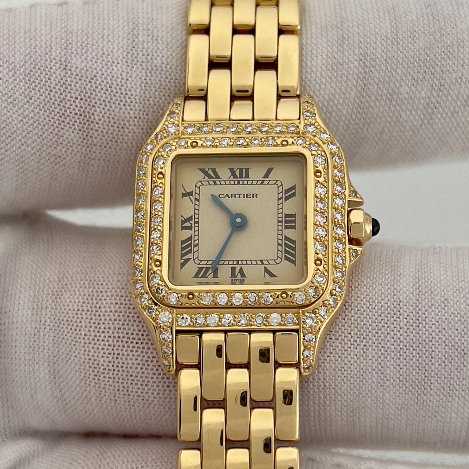 Cartier Panthere Pequeño 866911 22mm Bisel Diamante Oro Amarillo 18K 2025 Servicio en venta 5