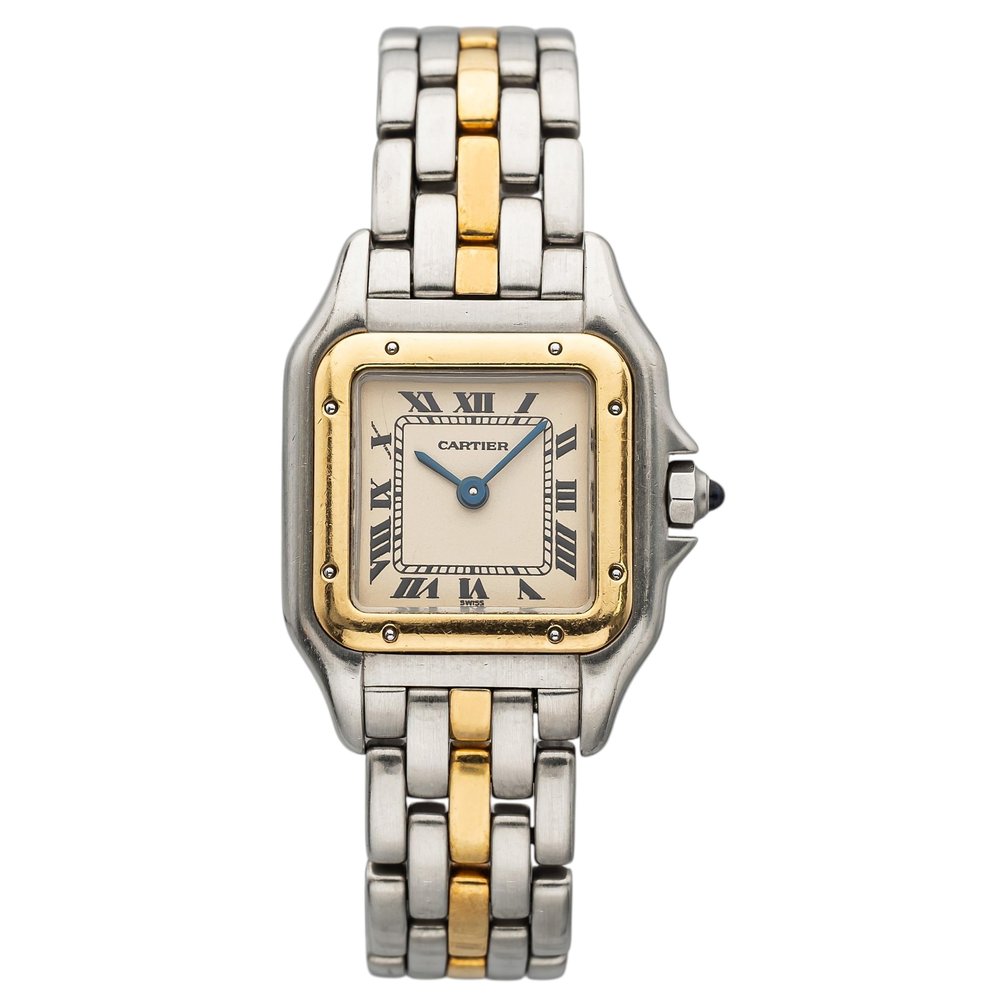 Cartier Panthere Small - Integrated Two Tone White Roman