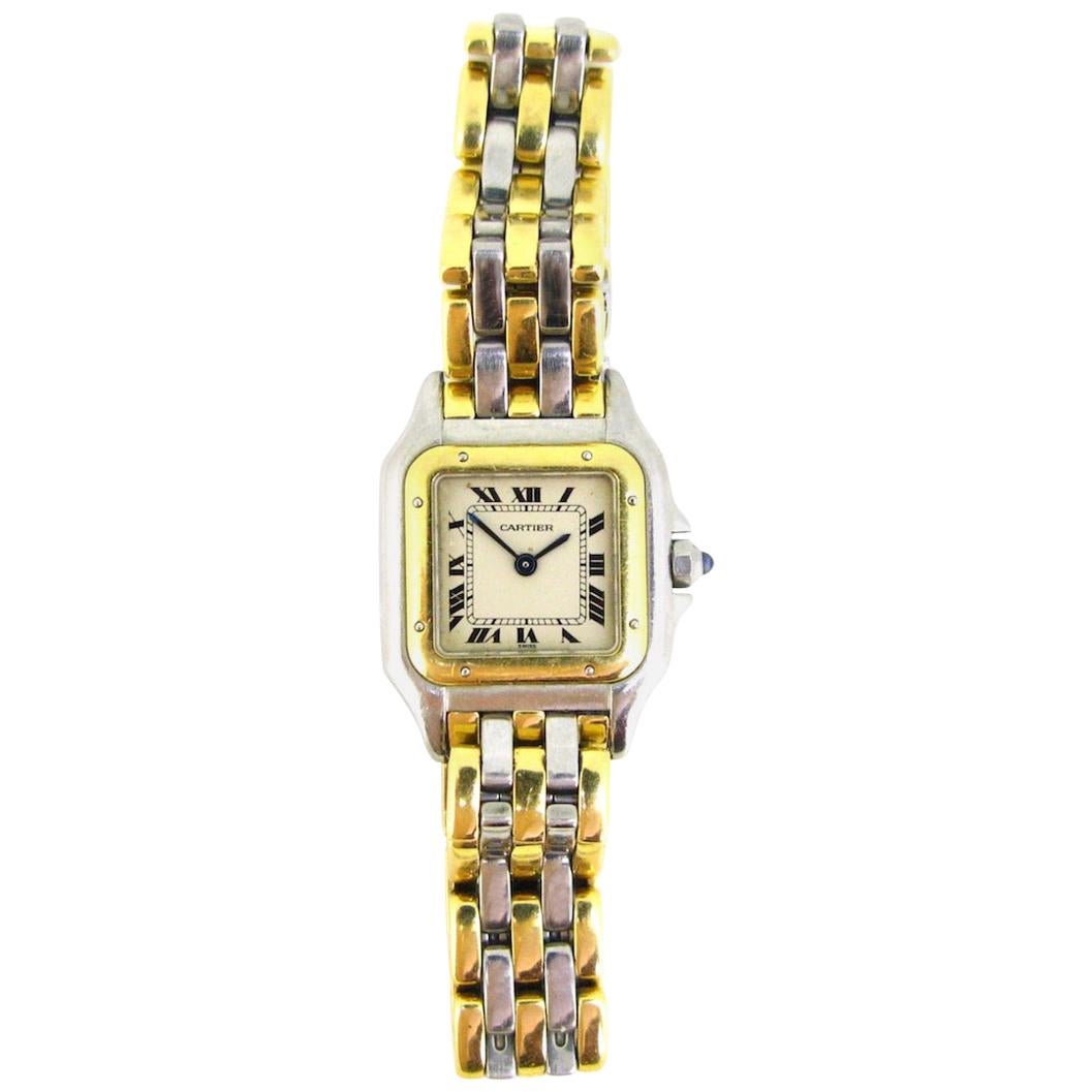Cartier Panthere Small Model Yellow Gold and Steel Watch