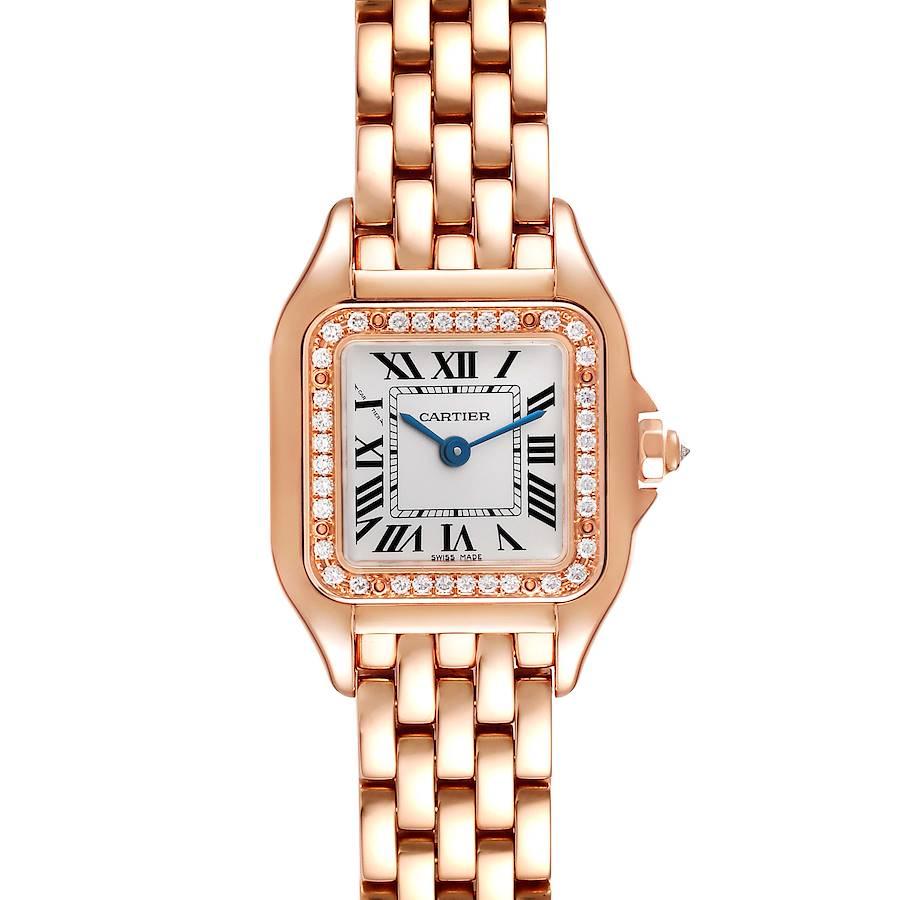 Cartier Panthere Small Rose Gold Diamond Ladies Watch WJPN0008 Box Papers