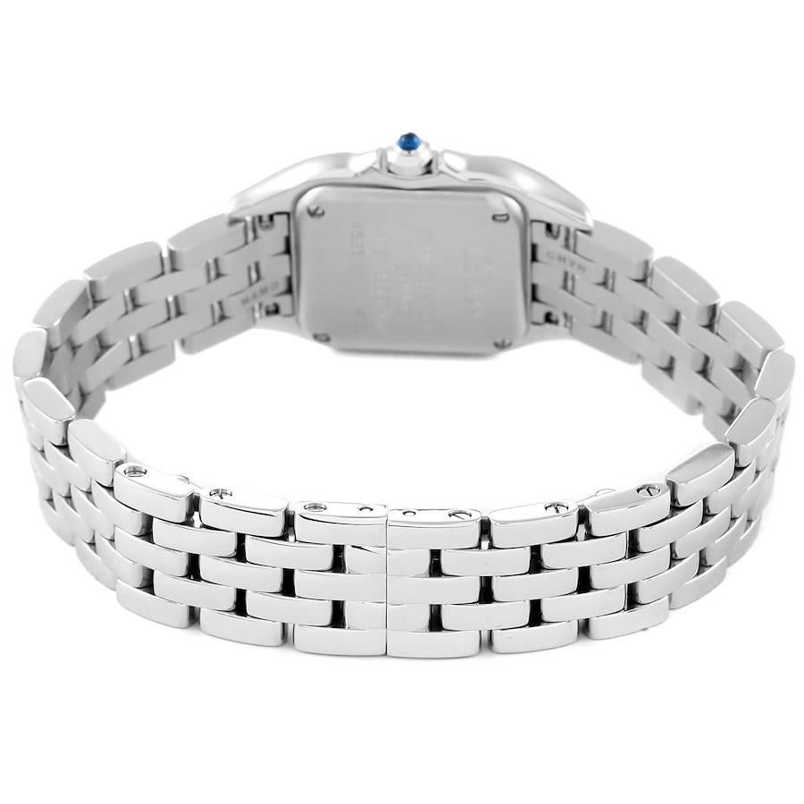 Women's Cartier Panthere Small Steel Diamond Bezel Ladies Watch W4PN0007