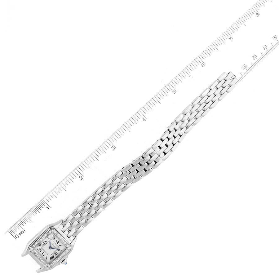 Cartier Panthere Small Steel Diamond Bezel Ladies Watch W4PN0007 1
