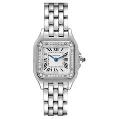 Cartier Panthere Small Steel Diamond Ladies Watch W4PN0007