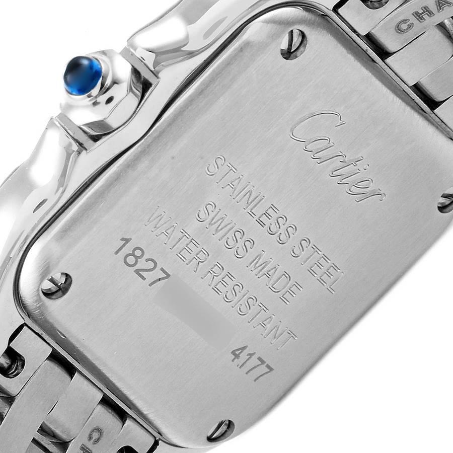 Cartier Panthere Damenuhr aus Stahl mit Diamanten W4PN0007, ungetragen im Angebot 3