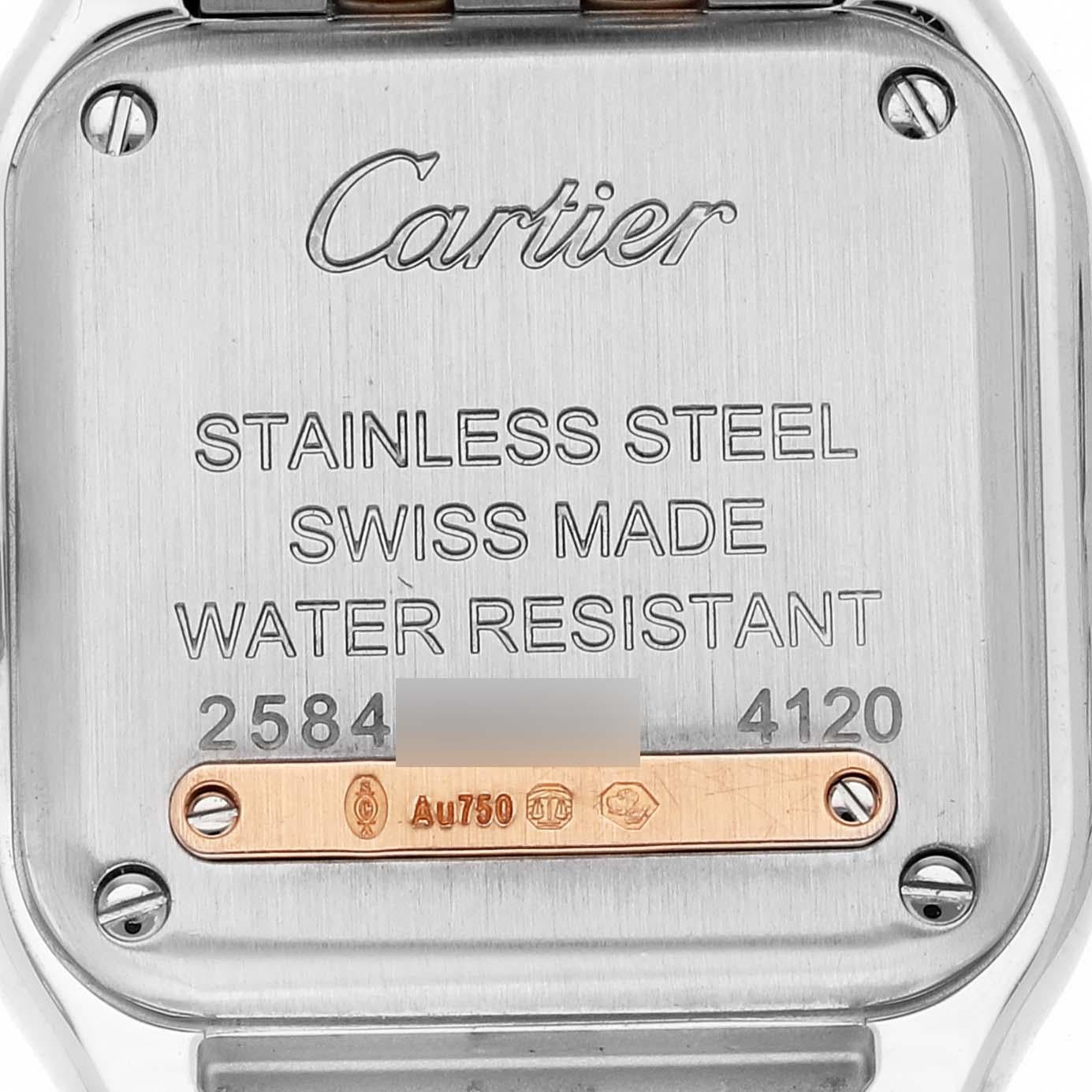 Cartier Panthere Damenuhr W3PN0006 aus Stahl und Roségold mit Diamanten im Angebot 3