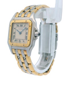 Cartier Panthere Small Three Row 18K Gold & Stainless Steel Watch