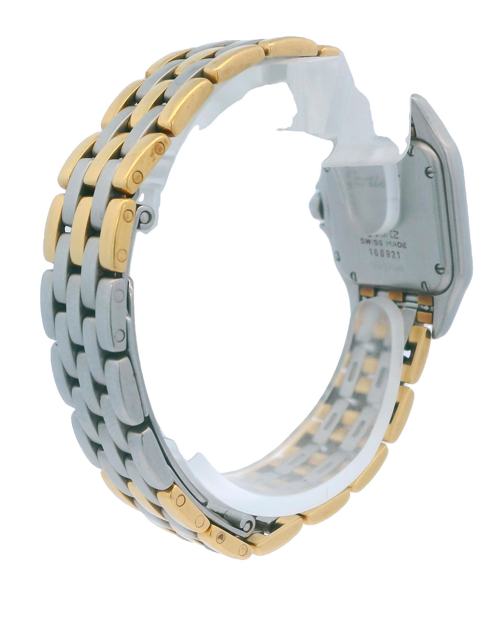 Cartier Panthere Small Three Row Gold 18K & Stainless Steel Box & Papers 1