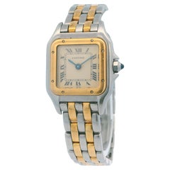 Cartier Panthere Small Two Row 18K Gold & Edelstahl Uhr