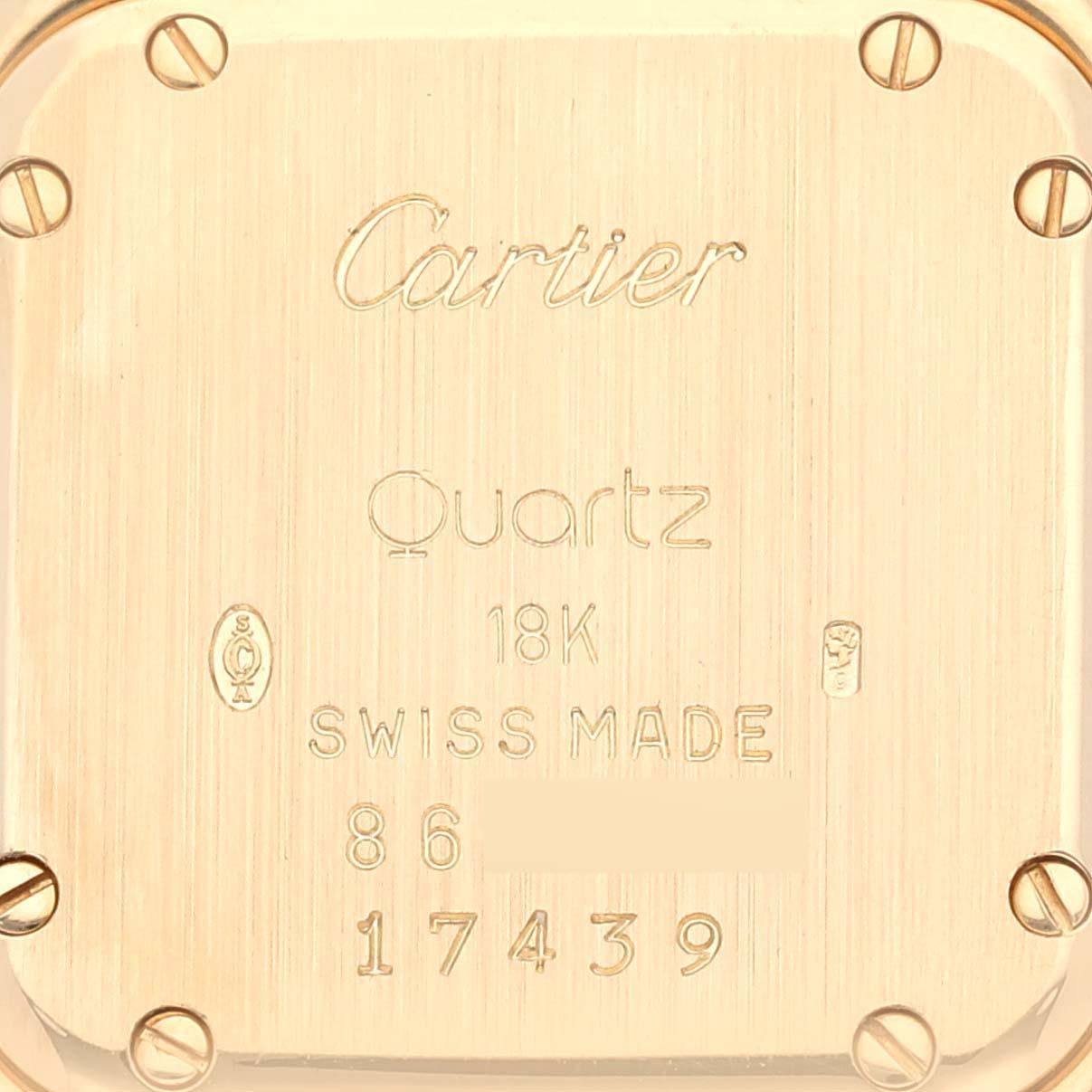Cartier Panthere Small Yellow Gold Diamond Ladies Watch 17439 3