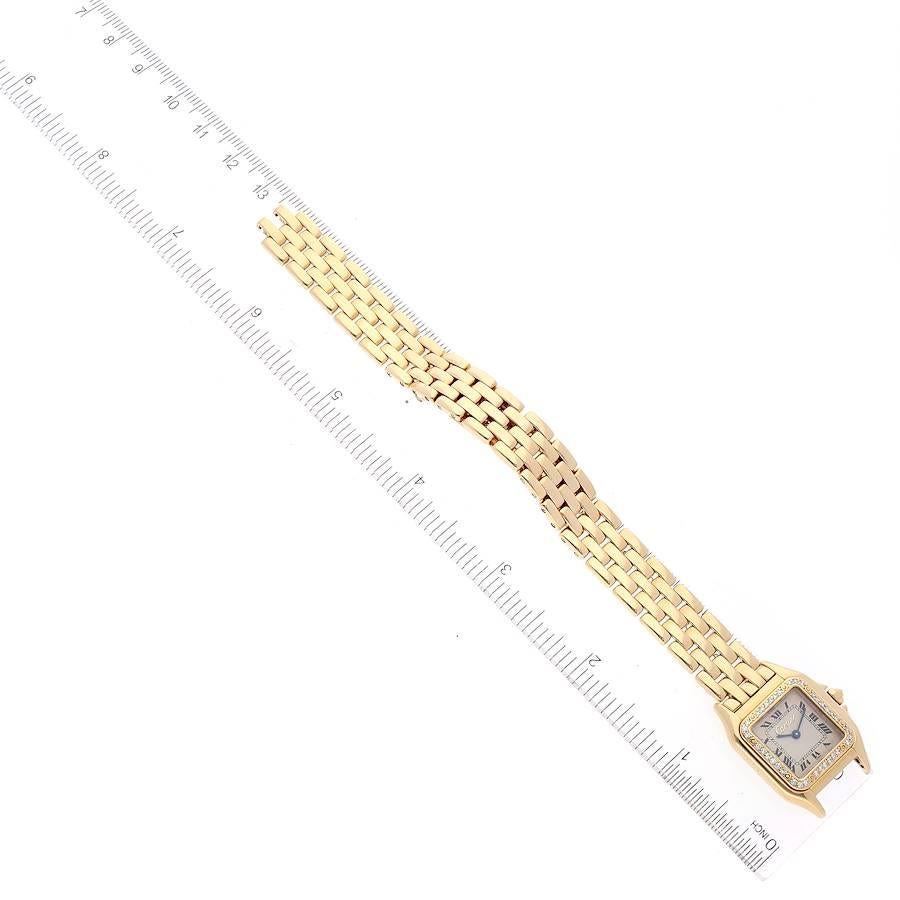 Cartier Panthere Damenuhr aus Gelbgold mit Diamanten 5