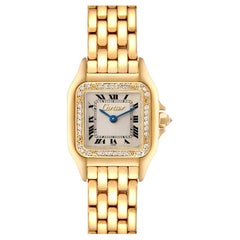 Cartier Panthere Small Yellow Gold Diamond Ladies Watch