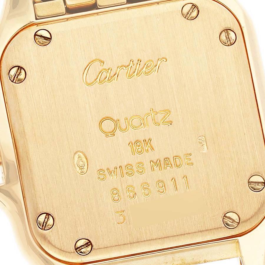 Cartier Panthere Small Yellow Gold Silver Dial Watch W25022B9 2