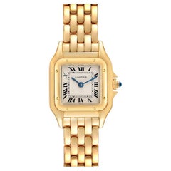 Cartier Panthere Small Yellow Gold Silver Dial Watch W25022B9