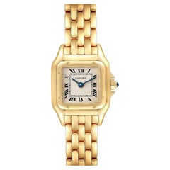 Cartier Panthere Small Yellow Gold Silver Dial Watch W25022B9