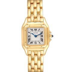 Cartier Panthere Small Yellow Gold Silver Dial Watch W25022B9