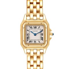 Cartier Panthere Small Yellow Gold Silver Dial Watch W25022B9