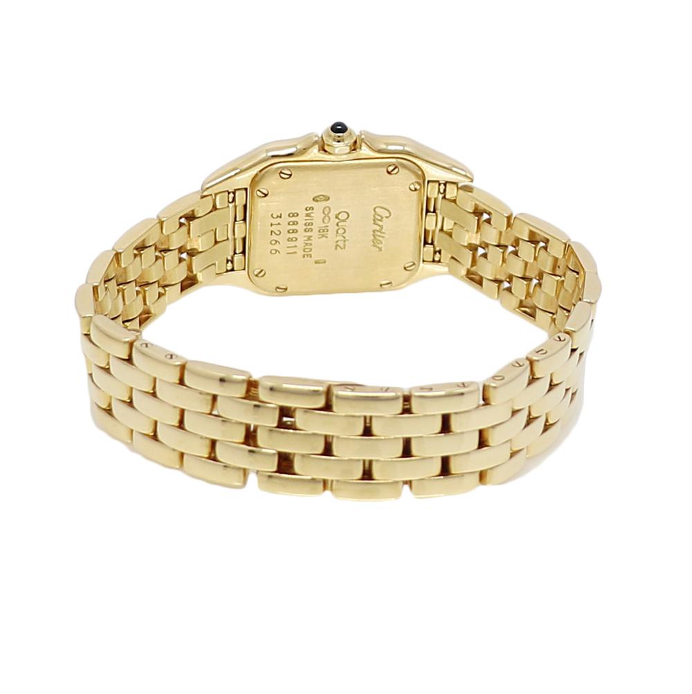 Women's Cartier Panthere Small Yellow Gold Watch Model W215022B9 For Sale
