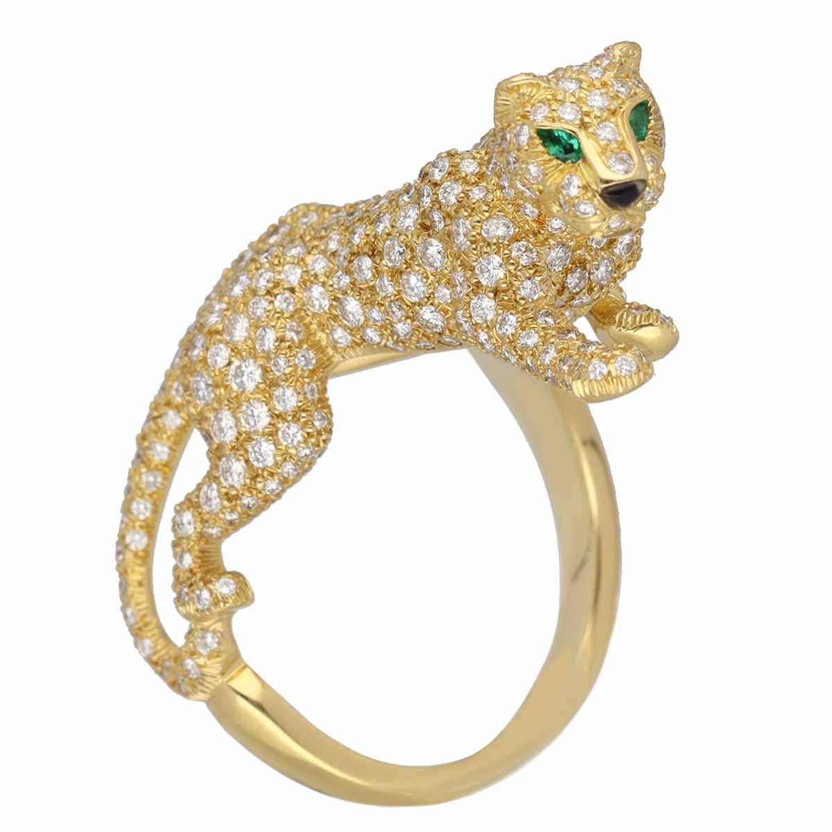 ■Item Number: 22310501
■Brand: Cartier
■Product Name: Panthere Sookie ring
■Reference Number: -
■Material: Diamonds, 2P Emerald, 1P Onyx,750 K18 YG Yellow Gold
■Weight: Approx. 16.1g
■Ring Size: Approx. EU：55/USA：7
■Width: Approx. 3.02mm /