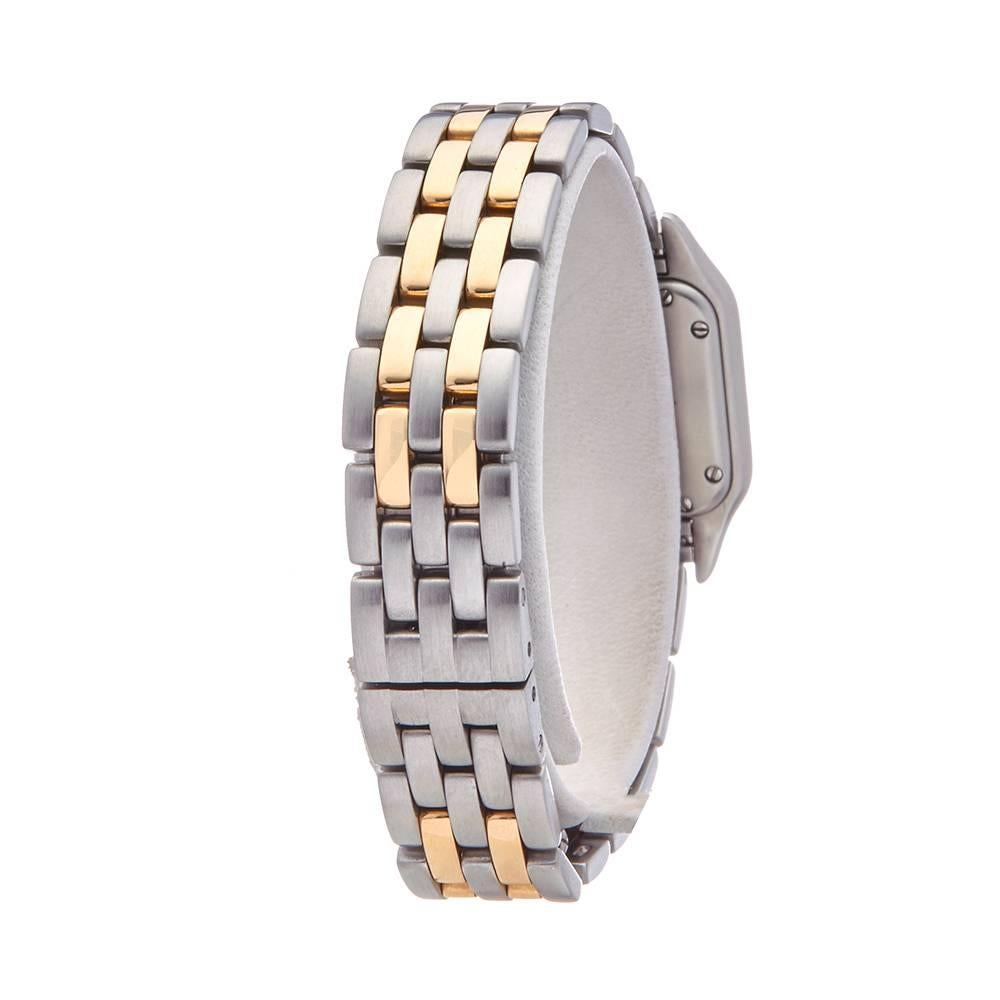 Cartier Panthere Stainless Steel and 18 Karat Yellow Gold Women's W25029B6 2