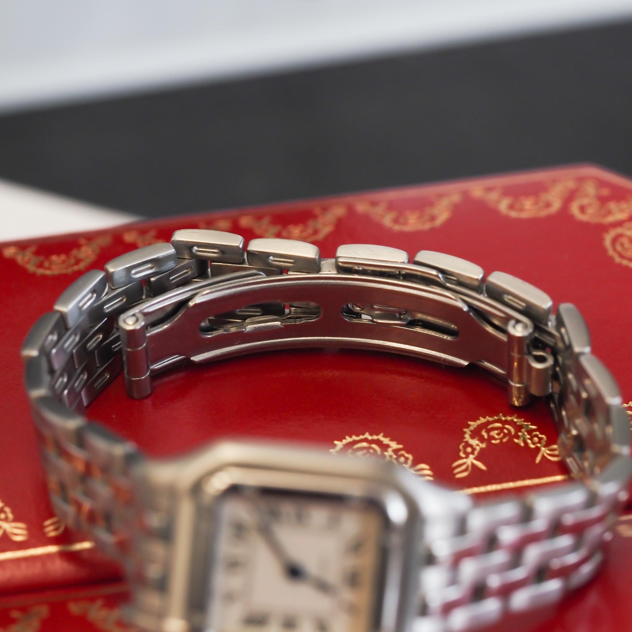 Cartier Panthere Stainless Steel Ref. 1320 Ladies Watch In Good Condition In Atlanta, GA