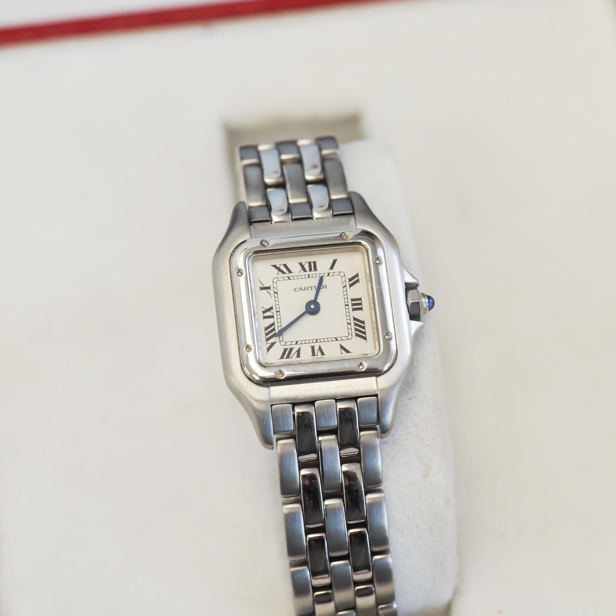 Women's or Men's Cartier Panthere Stainless Steel Ref. 1320 Ladies Watch