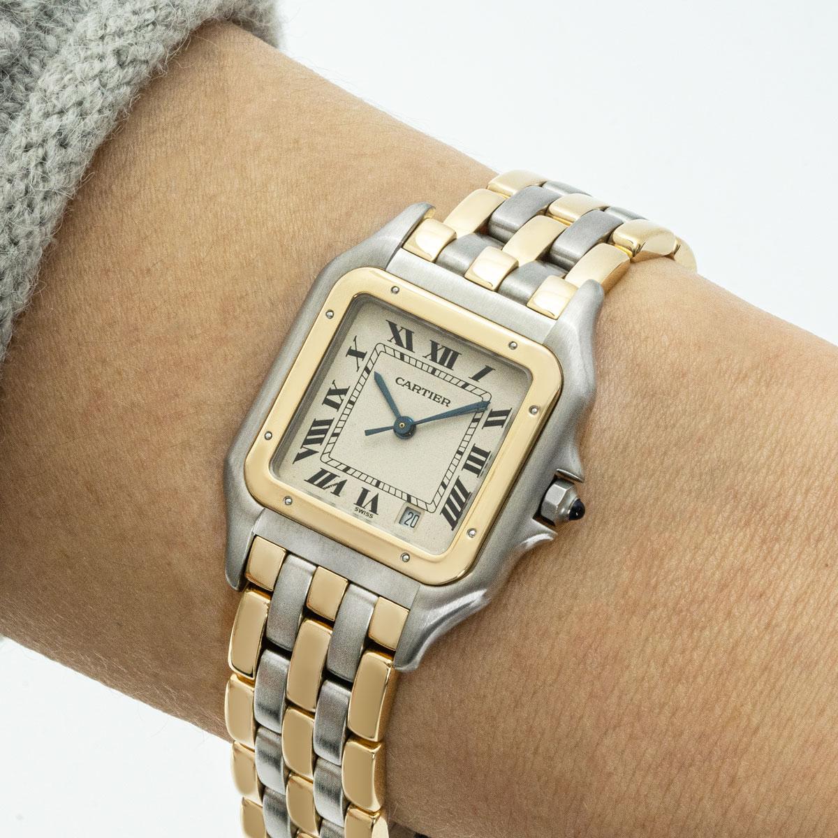 Cartier Panthere Stainless Steel & Yellow Gold 4