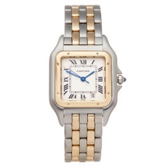 Cartier Panthere Steel And Yellow Gold 1100 Wristwatch Wristwatch