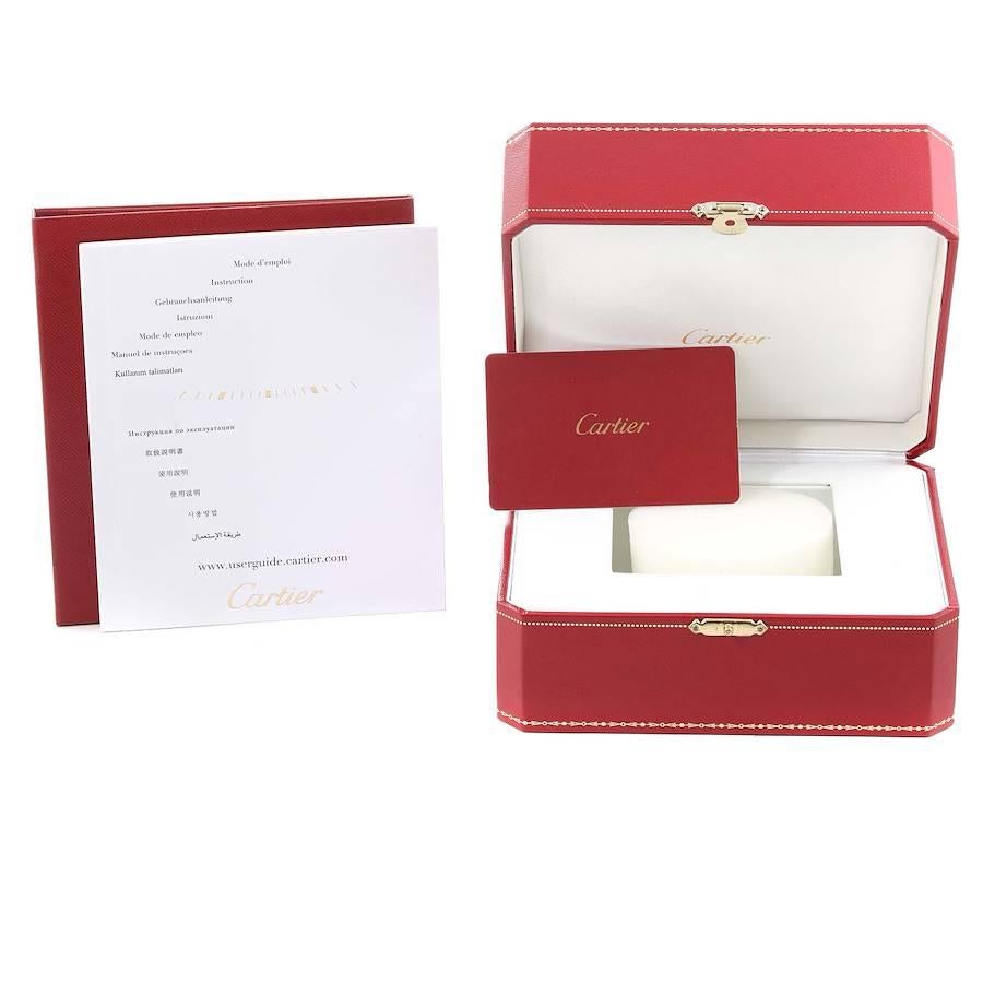 Cartier Panthere Steel Yellow Gold 2 Row Ladies Watch W2PN0006 Box Card 4