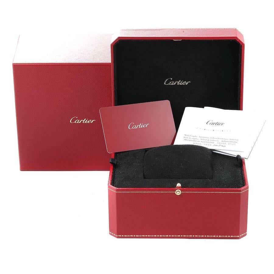 Cartier Panthere Steel Yellow Gold 2 Row Ladies Watch W2PN0006 Box Card 3