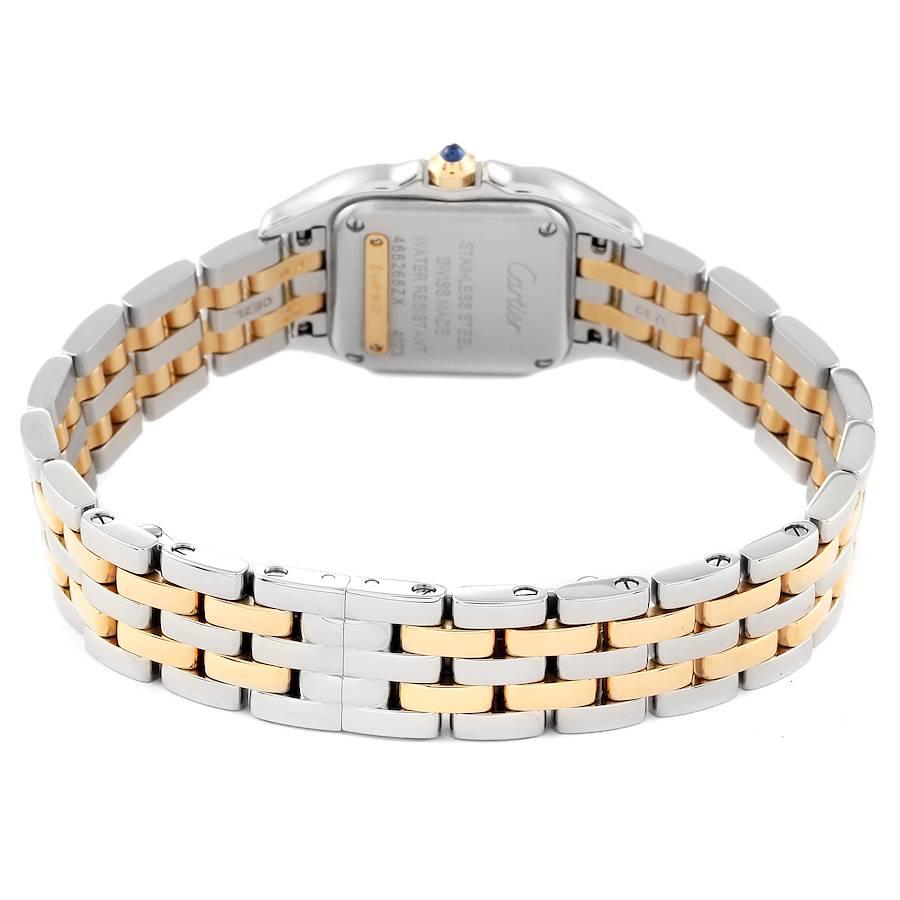 Cartier Panthere Stahl Gelbgold 2-reihige Damenuhr W2PN0006 Box Card 4