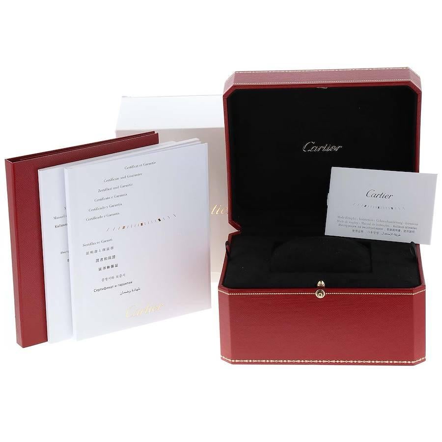 Cartier: 2-reihige Damenuhr W2PN0006, Panthere Stahl Gelbgold Box Papiere im Angebot 6