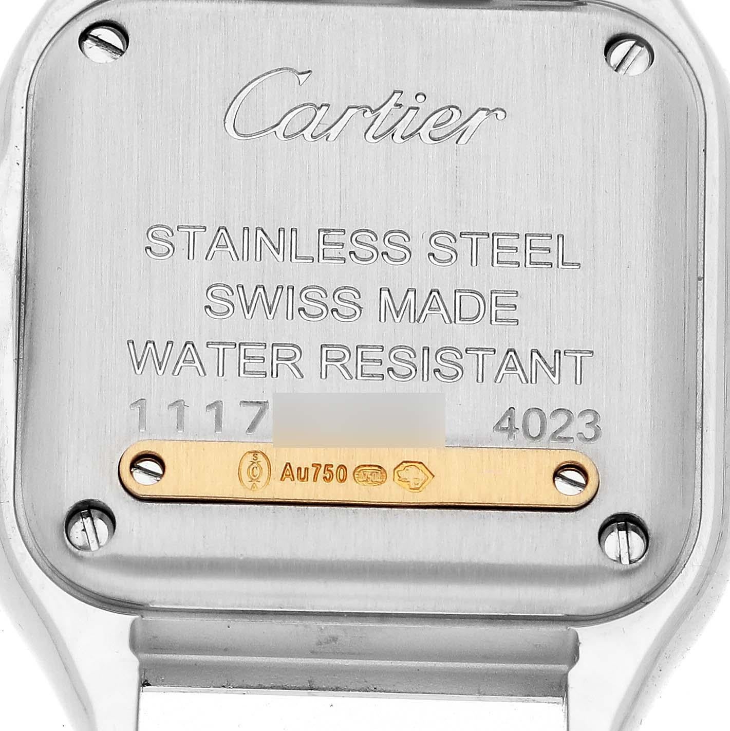 Cartier Panthere Steel Yellow Gold 2 Row Ladies Watch W2PN0006 Card 2