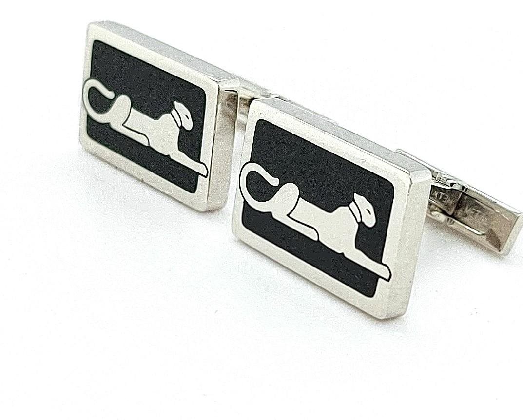 cartier jaguar cufflinks