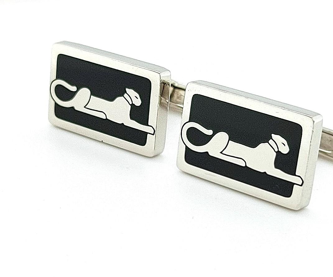 cartier panther cufflinks